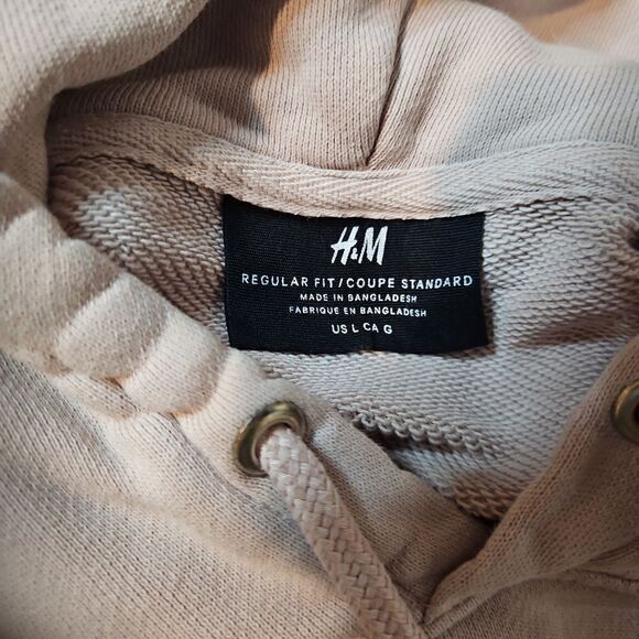 H&M Blush Pink Hoodie sz L - Picture 3 of 8